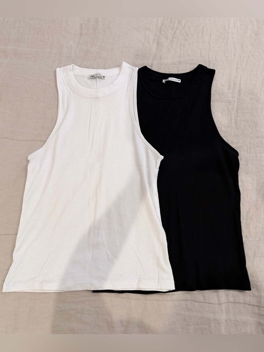 Zara Ribbed Tank Tops (Set of 2)